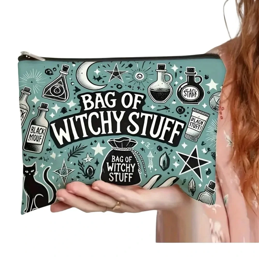 Witchy Stuff Teal‎ Pouch
